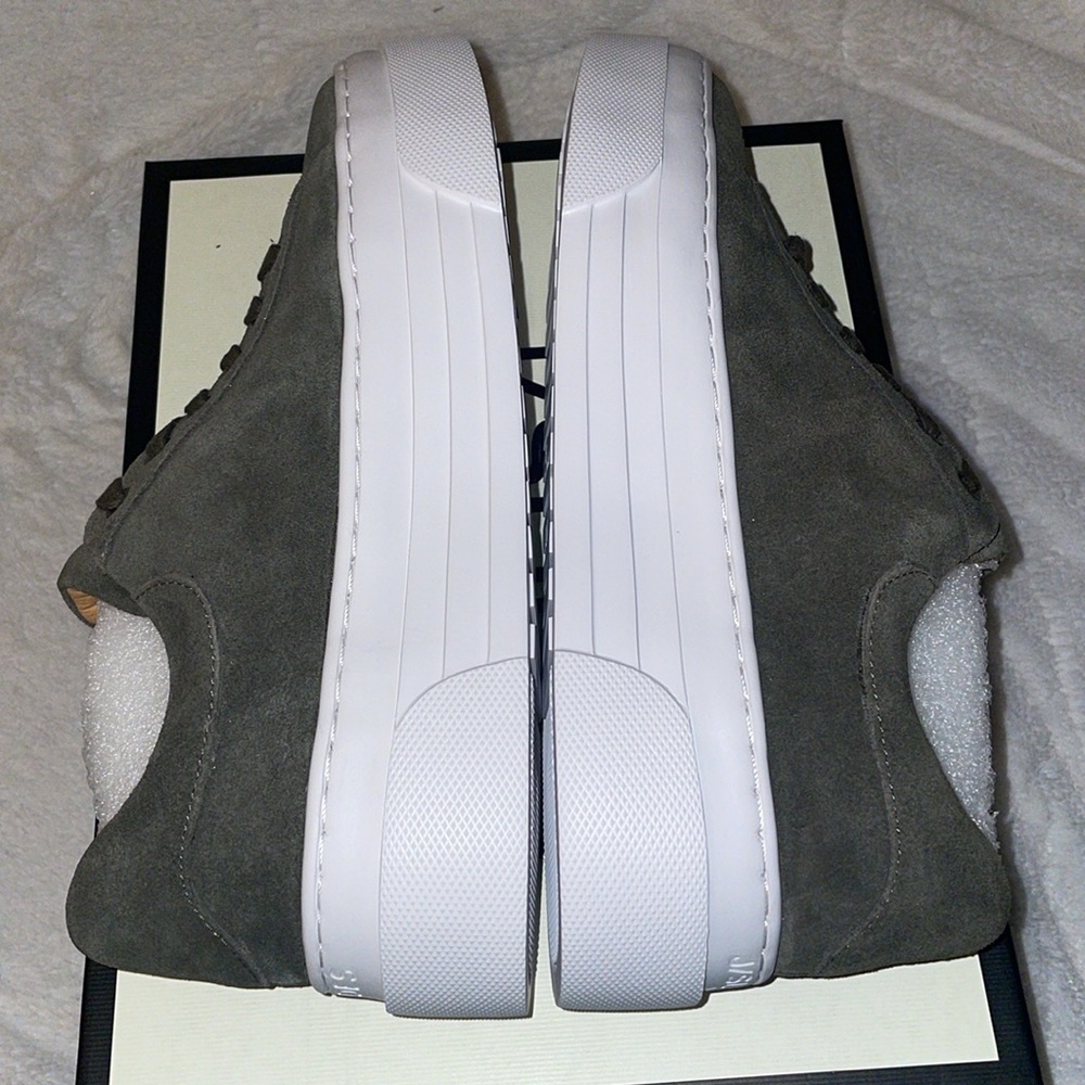 NWT J/SLIDES AMANDA Khaki Suede Sneaker - Picture 13 of 15